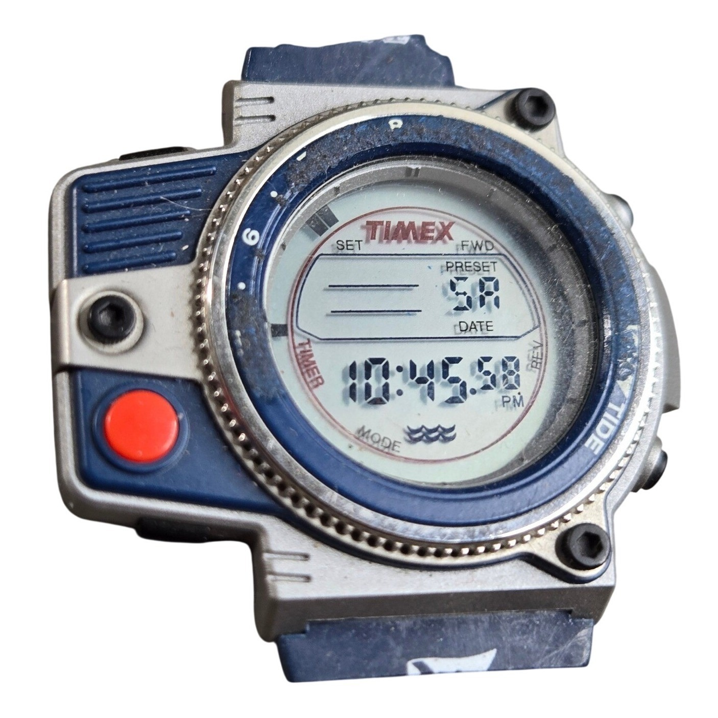 Vintage Timex Victory Men's Sailing Tide Sports Watch 1980s 54 Rare
